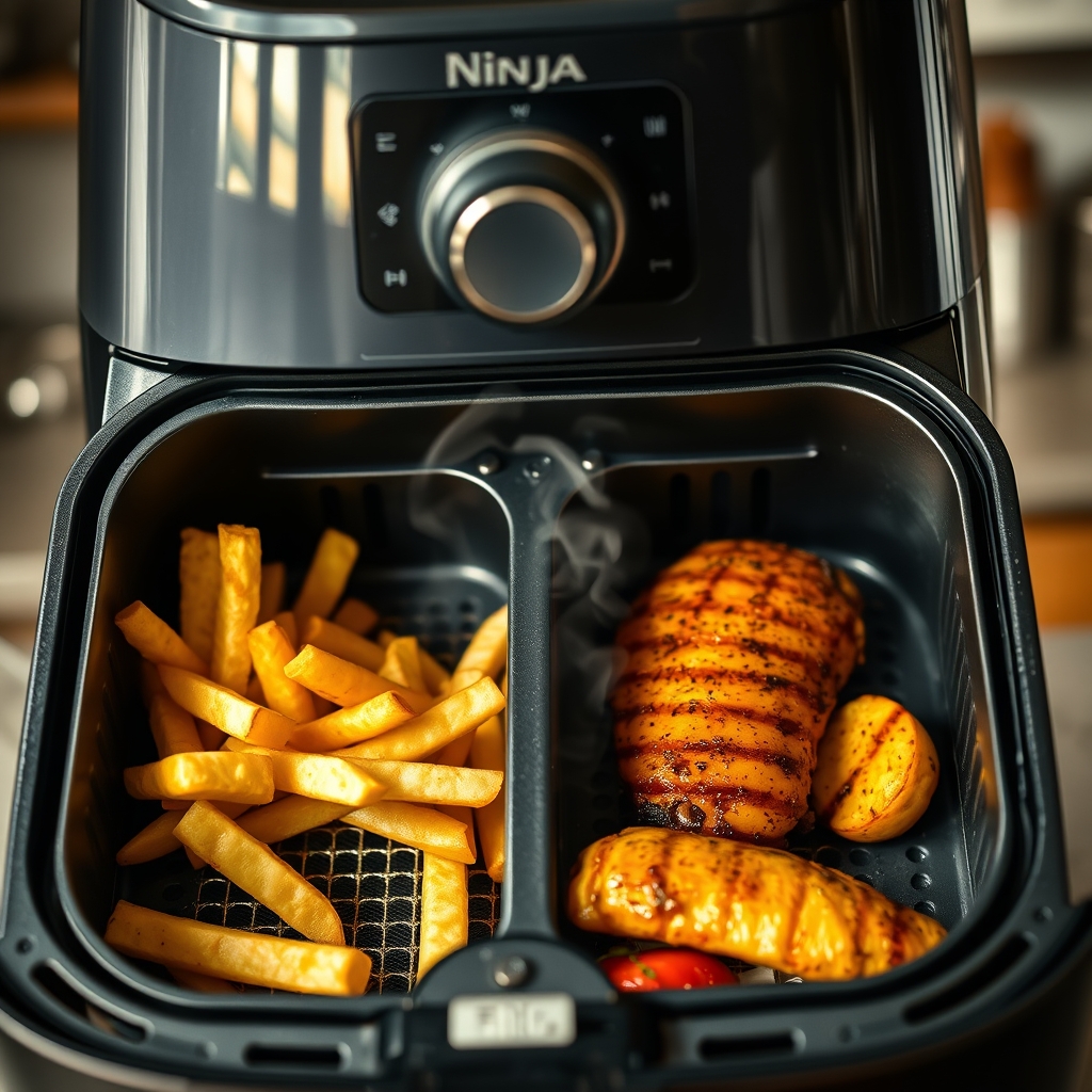 Dual Airfryer: 7 Ultimate Secrets For Amazing Results 2 dual airfryer in action